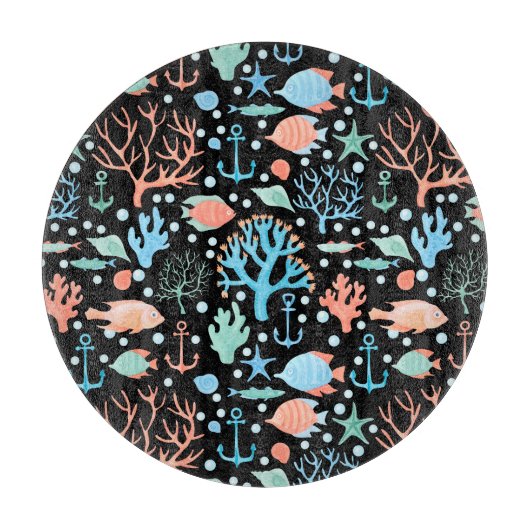 Dark Pattern Dark Schneidebrett (Vorderseite)