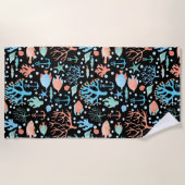 Dark Pattern Dark Strandtuch (Vorderseite)