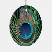 Dark Peacock Feather Keramikornament (Rechts)