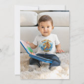 Dark Peacock Geburtstagsfeier - 1 Jahr! Einladung (Rückseite)