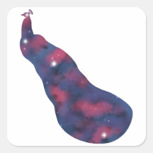 Dark Peacock Starscape Sticker