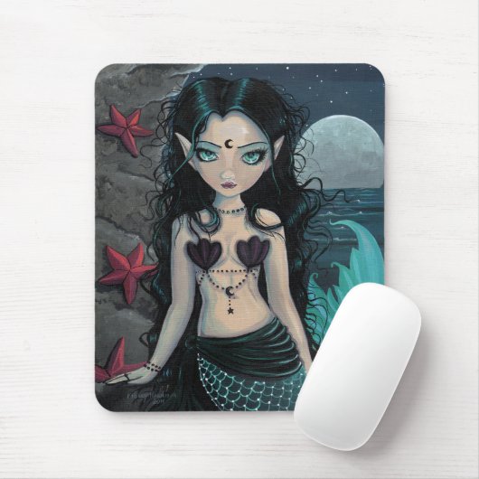 Dark Pearl Mermaid Mousepad (Mit Mouse)