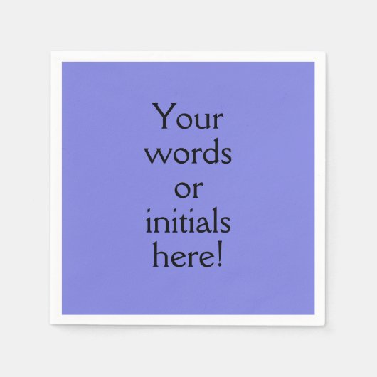 Dark Periwinkle Lila Custom Serviette (Vorderseite)