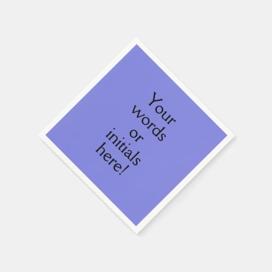 Dark Periwinkle Lila Custom Serviette (Ecke)