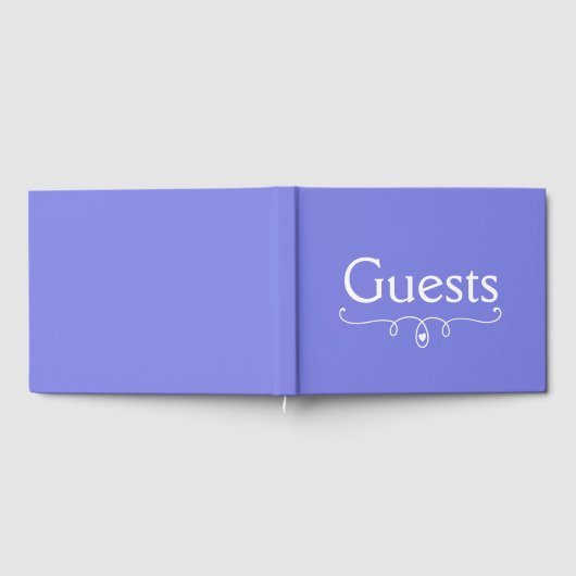 Dark Periwinkle Lila Gästebuch (Voll)