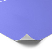 Dark Periwinkle Lila Poster (Ecke)