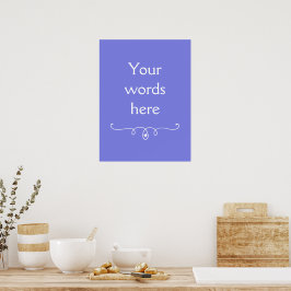 Dark Periwinkle Lila Poster
