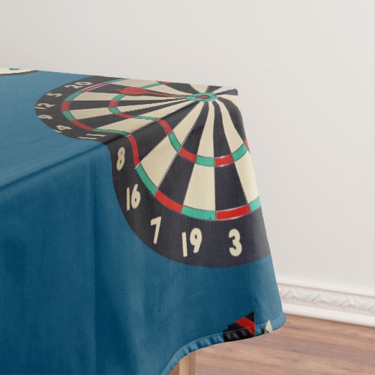 Dark Picture-Logo mit Dartboard, Tischdecke (Beispiel)