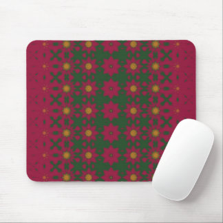 Dark pink and green Mouse pad Mousepad