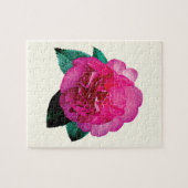 Dark Pink Camellia Dazzler Puzzle (Horizontal)