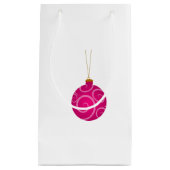 Dark Pink Christmas Bauble Kleine Geschenktasche Geschenktüte (Vorderseite)