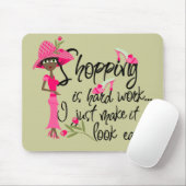 Dark Pink Fashion Mousepad (Mit Mouse)