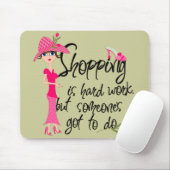 Dark Pink Fashion Mousepad (Mit Mouse)