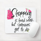 Dark Pink Fashion Mousepad (Mit Mouse)