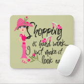 Dark Pink Fashion Mousepad (Mit Mouse)