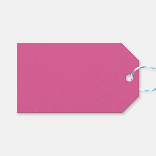 Dark Pink Gift Tag Geschenkanhänger (Vorderseite (Horizontal))