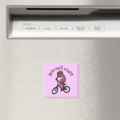 Dark Pink Girls BMX Magnet (In Situ (Geschirrspüler))
