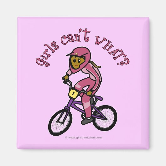 Dark Pink Girls BMX Magnet (Vorne)