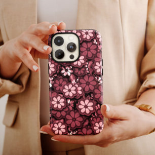 Dark Pink Hippie iPhone 60er Hippie iPhone 13 Case-Mate iPhone Hülle