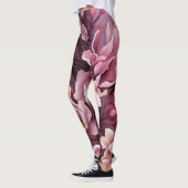 Dark Pink Orchids Muster Leggings (Links)