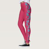 Dark Pink Paisley Leggings (Links)