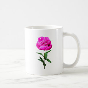 Dark Pink Peony Kaffeetasse