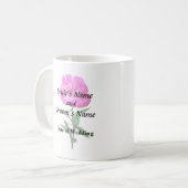 Dark Pink Peony Kaffeetasse (Vorderseite Links)