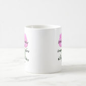 Dark Pink Peony Kaffeetasse (Mittel)