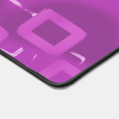 Dark Pink Tint Geometric Squares Desk Mat Schreibtischunterlage (Ecke)