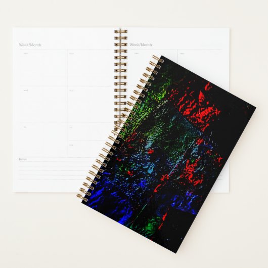 Dark planner vibrant texture abstract recycled planer (Anzeige)