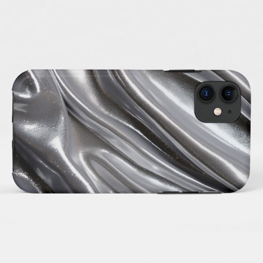 Dark Platinum Silver Glitzer - Glitzer Case (Rückseite (Horizontal))