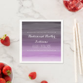 Dark Plum Ombre Wedding Napkins Serviette (Beispiel)