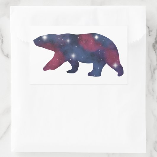 Dark Polar Bar Starscape Sticker (Tasche)