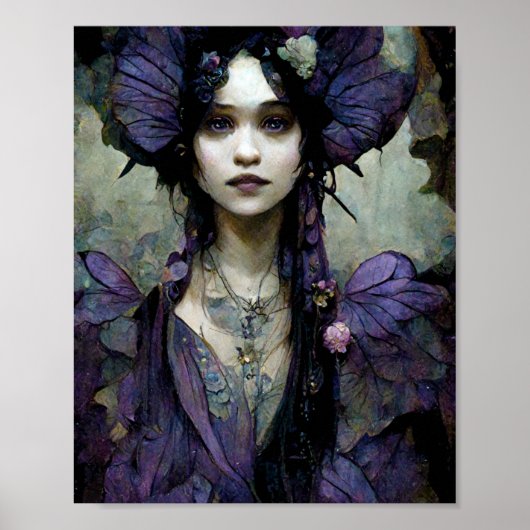 Dark Princess Goth Gothic Fantasy Art Poster (Vorne)