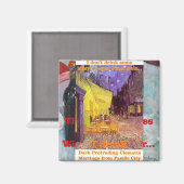 Dark Protruding Clematis Meritage Wine Pacific Magnet (Vorderseite/Rückseite)