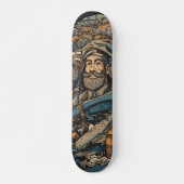 Dark psychedelic Captain Nemo Skateboard (Vorne)