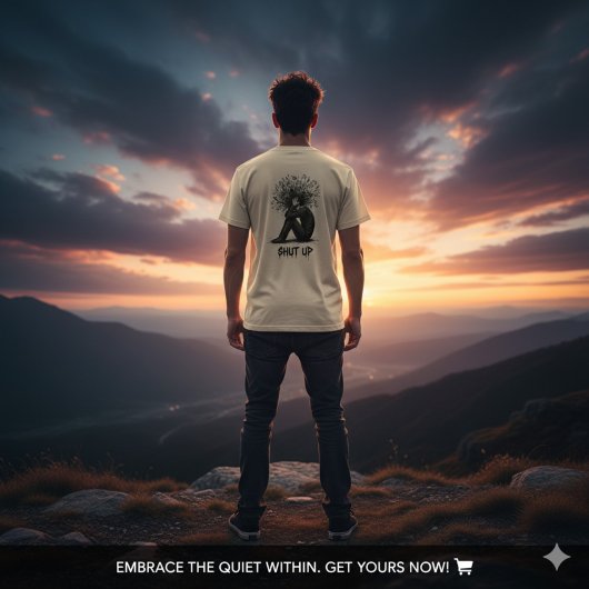 Dark Psychological Horror Tee - Shut Up