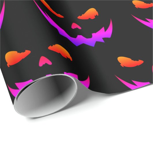 Dark Pumpkin Glow Geschenkpapier (Rolleneckpunkt)