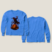 Dark Pumpkin Reaper – Creepy Halloween Skeleton Ar (Design Vorder- & Rückseite)