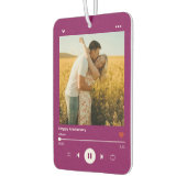 Dark Purple 75th Anniversary Photo Music Player Autolufterfrischer (Links)