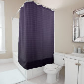 Dark Purple Bath Set Check Pattern Indigo Gradient Duschvorhang (Beispiel)