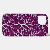 Dark Purple Branch iPhone Case Artistic Style (Rückseite (Horizontal))