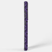 Dark Purple Colored Retro Pattern Samsung Galaxy Hülle (Rechte Seite)