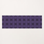 Dark Purple Colored Retro Pattern Yogamatte (Rückseite (Horizontal))