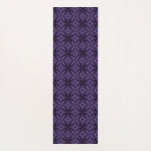 Dark Purple Colored Retro Pattern Yogamatte (Rückseite)