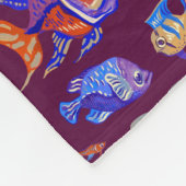 Dark Purple Fleecedecke (Ecke)