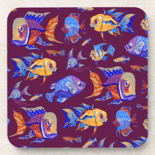 Dark Purple Getränkeuntersetzer