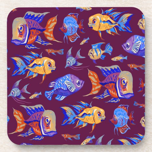 Dark Purple Getränkeuntersetzer (Vorderseite)