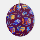 Dark Purple Keramik Ornament (Links)