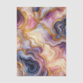 Dark Purple Pink Gold Marble Seidenpapier (Vorderseite)